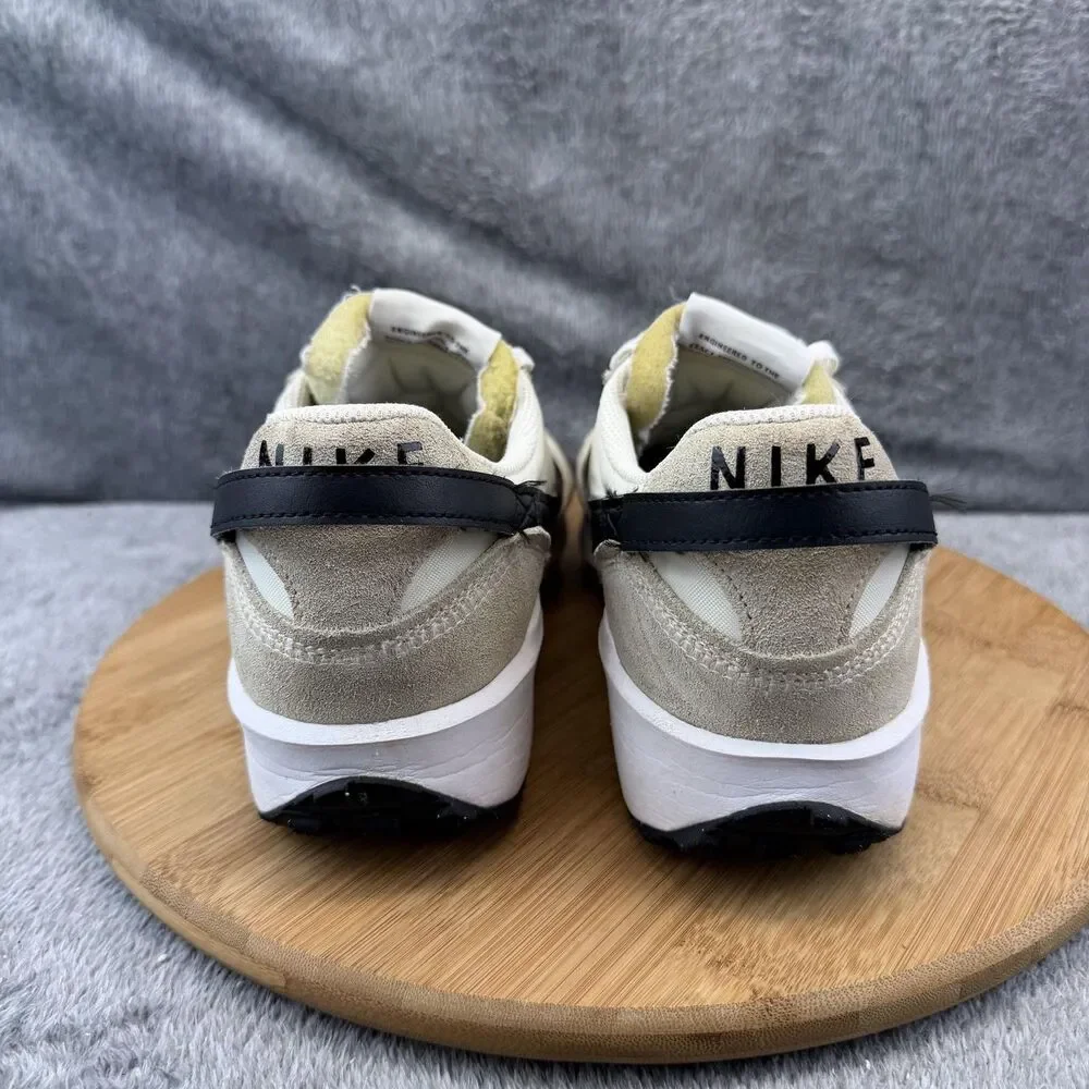 Nike Waffle Debut Shoes Womens Size 10 Beige Black Running Sneakers DH9523-102